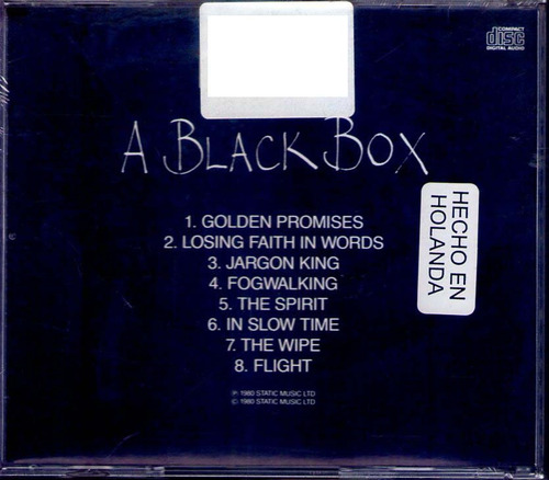 Peter Hammill - A Black Box - Cd