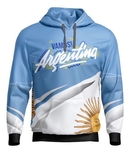 Buzo Hoodie Vamos Argentina