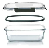 Comprar Recipientes Viandas De Vidrio Con Tapa Hermética \u002F2 Unidades