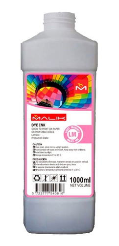 Tinta Calidad Premiun X Litro Para Impresoras Epson® Seriel 