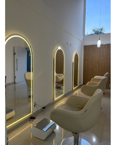 Espelho Led Oval Base Reta Camarim 170 X 70 Touch Screen Moldura Sem Moldura Top Vidros Vertical Ou Horizontal
