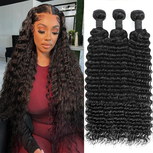 Flskee Human Hair Bundles 20 22 24 Inch Cu B0cnv7gp9q_150324