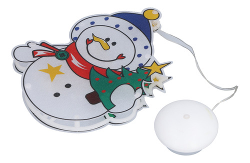 Colgante Led Con Forma De Muñeco De Nieve Navideño Para Vent