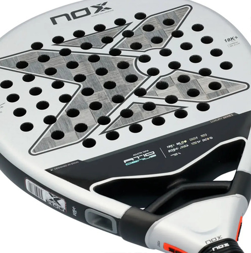 Pala De Pádel Nox At10 18k 2024 Agustin Tapia Color Gris