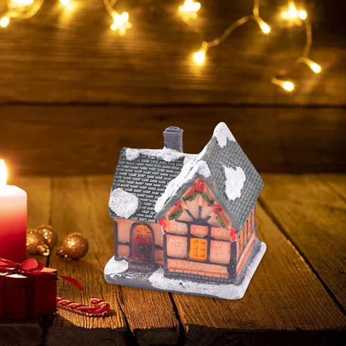 2 Piezas De Adorno Navideño Estatua Led Decoración Del
