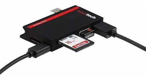 Navitech 2 En 1 Laptop / Tablet Adaptador Hub Usb 3.0 / 2.0