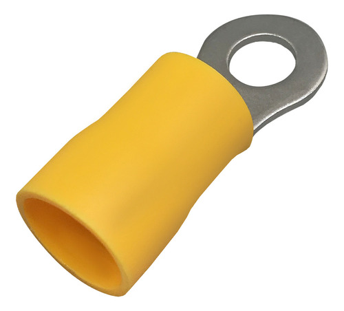 Terminal Argola Olhal Pré-isolado 25mm Amarelo - 10un