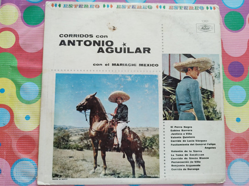 Antonio Aguilar Lp Corridos Con El Mariachi Mexico W