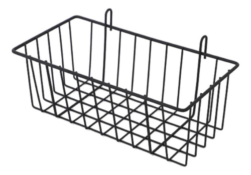 Cesta De Metal Colgante Con Panel De Rejilla De Pared, L