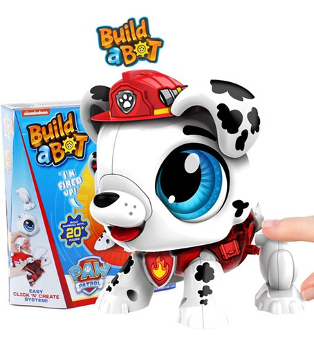 Paw Patrol Marshall Build A Bot Robotic - Robot De Marshall