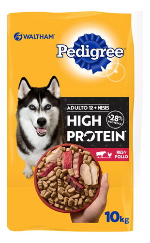 Alimento Seco Para Perro Pedigree Adulto Res Y Pollo 10kg