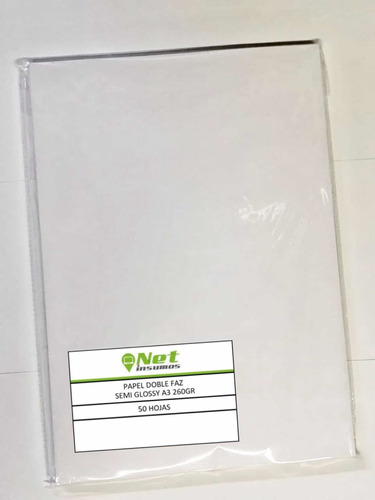 Papel A3 Semi-glossy 260 Gr 50 Hojas