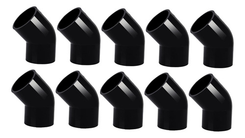 10 Adaptadores De Tubería De Pvc De 45° Para 40 Mm