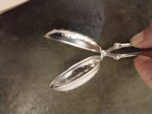 Antiguo Infusor Colador De Té