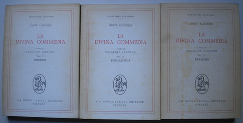 Alighieri Dante / La Divina Commedia (3 Vols..) / N. Sapegno