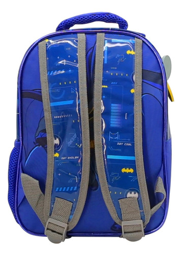 Mochila Espalda Jardin 12 Pulgadas Batman Cresko Color Azul