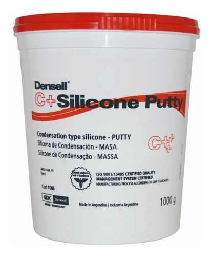 Silicona Densell Masa Putty 1kg Odontología Condensación