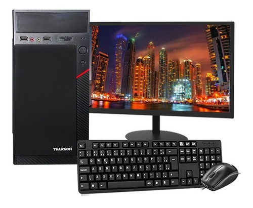 Imagem 1 de 7 de Computador Pc Completo I5 4°geração 8gb Ssd 240gb Wi-fi