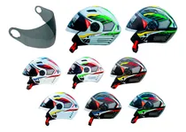 Comprar Capacete Aberto Fw3 Open Cores Modelos + Viseira Fumê