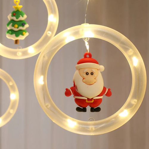Luces Decoración De Navidad Led Luces Santa Claus Usb 3m