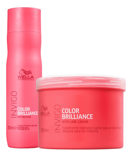 Kit Brilliance Shampoo 250ml E Máscara 500ml