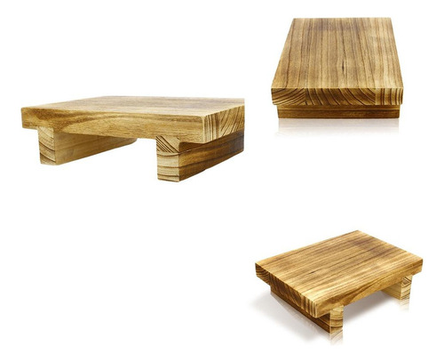 3 Taburetes De Madera Para Cama, Taburete De Un Escalón