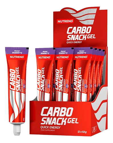 Nutrend Carbo Snack Energy Gel 12 Unid Tubo - Arandano