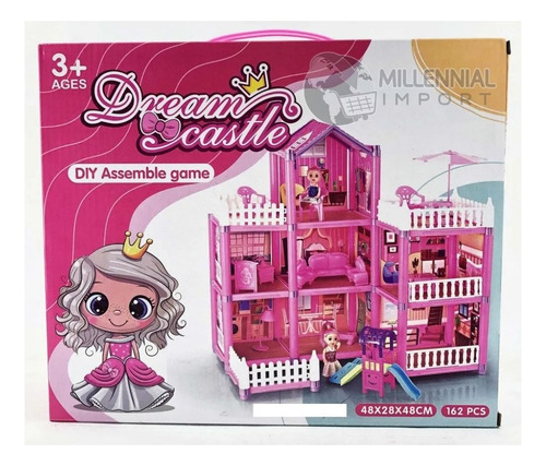 Casa De Muñecas Con 7 Habitaciones 3 Niveles Juego Infantil
