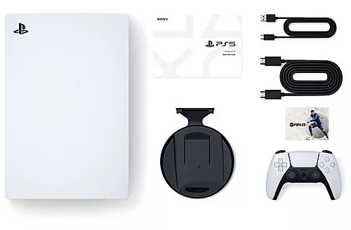 Console PlayStation 5 Digital Edition Branco + Fifa 23 + Controle Sem Fio  Dualsense Branco