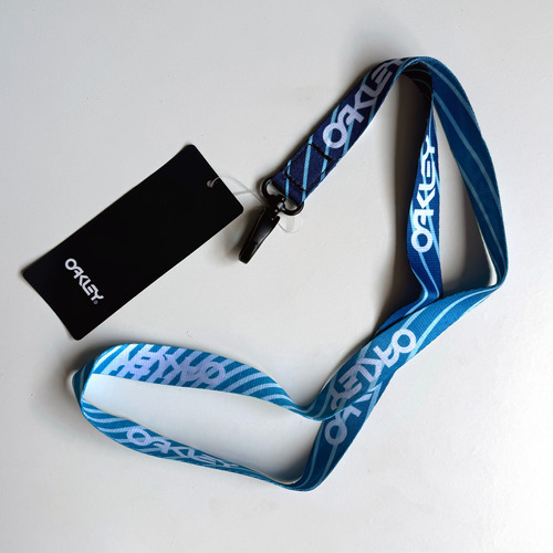 Oakley Wanderlust Blue Tempestas Pt Lanyard, 100% Original