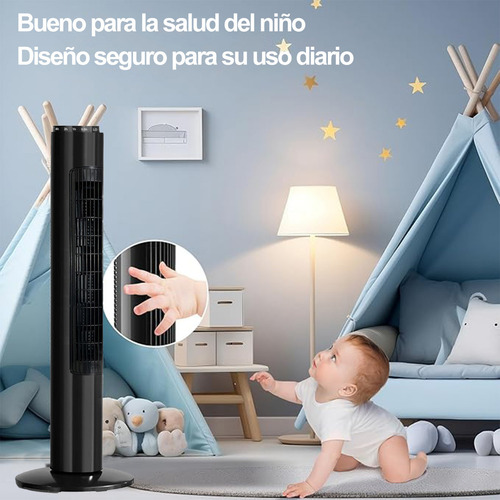 Ventilador De Torre Silencioso 3 Velocidades Oscilacion