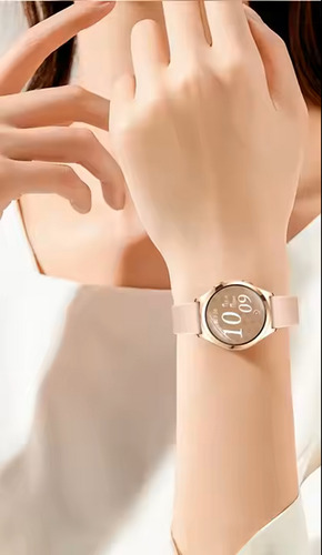 Reloj Smartwatch Redstring Y35 Mujer Elegante Sport Negro Milanese/silicona Negro Negro