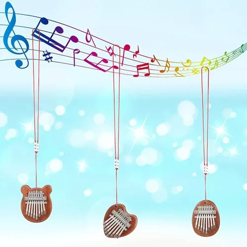 Jj Mini Piano 3 Peças 8 Teclas Kalimba Finger Piano