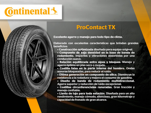 2 Llantas 215/55r17 94h Procontact Tx Radial Continental