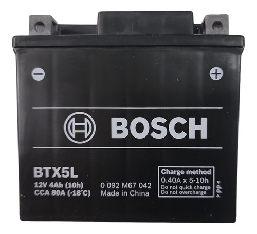 Bateria Moto Gel Bosch Btx5l Fz 2.0 Cg Titan 150 Envios