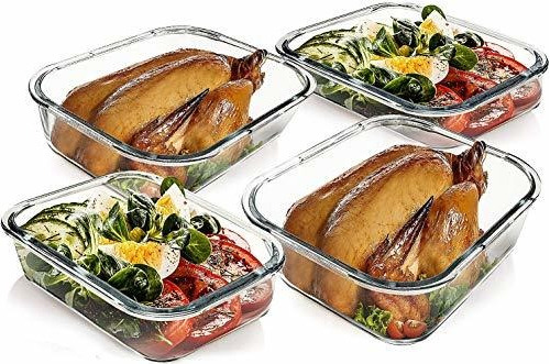 80 Oz  36 Ozextra Large Glass Food Storageba Containers...