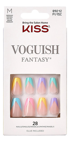 Press-on Nails Kiss Voguish Fantasy 'doces' Multicoloridos