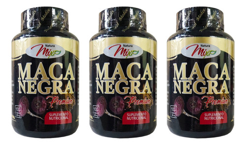 Maca Negra Premium X3 + Regalo - Unidad a $317