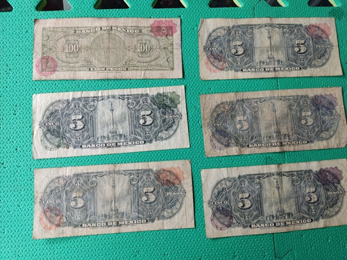Lote De Billetes Antiguos Envío Gratis 10 Billetes Viejos (Usado)