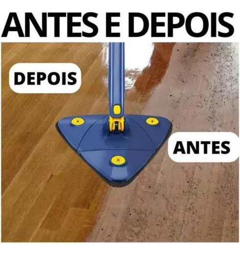 Mop Esfregão Triangular Rodo Giratório: Qualidade Premium Em