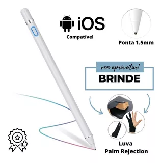 Caneta Touch Ponta Fina Stylus 1.5mm De Alta Precisão Top Nf