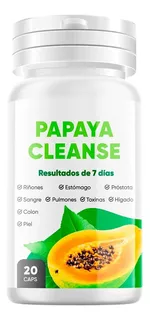 Papaya Enzima Cleanse 20 Capsulas - Detox, Limpieza Natural