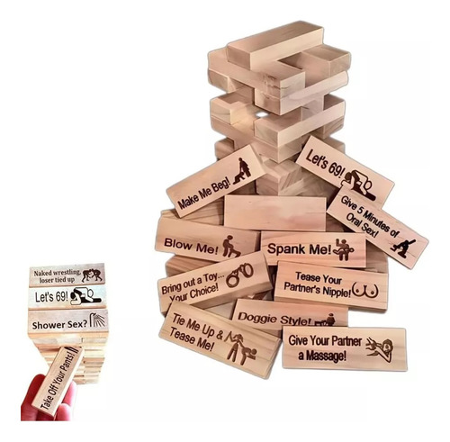 Q *juego M Super Block Tower, 48 Unidades, Valentine
