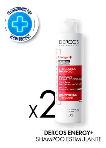 Kit Vichy Shampoo Energizante Anticaída 200ml X 2 Und