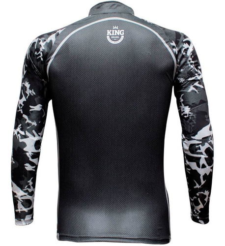 Imagem 2 de 3 de Camiseta De Pesca King Brasil Manga Longa Camuflada