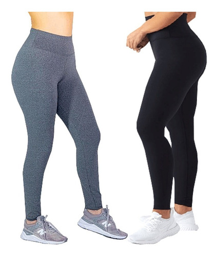 Imagem 4 de 8 de Kit 5 Calça Legging Suplex Fitness Básica Atacado Promoção
