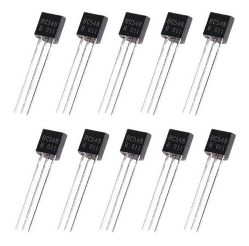 Transistor Bc548 Npn Para Projetos - 10 Peças