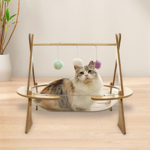 Cama Para Gatos En Forma De Cápsula Transparente, Sofá