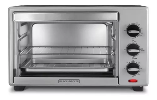 BLACK+DECKER TO3000G Horno tostador de encimera de convección de 6  rebanadas - Plata