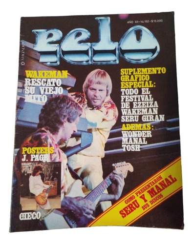 Revista Pelo Seru Giran Wakeman Gieco Manal Sin Poster 